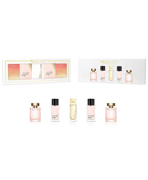 michael kors 5-pc. miniature fragrance gift set|michael kors fragrance gift set.